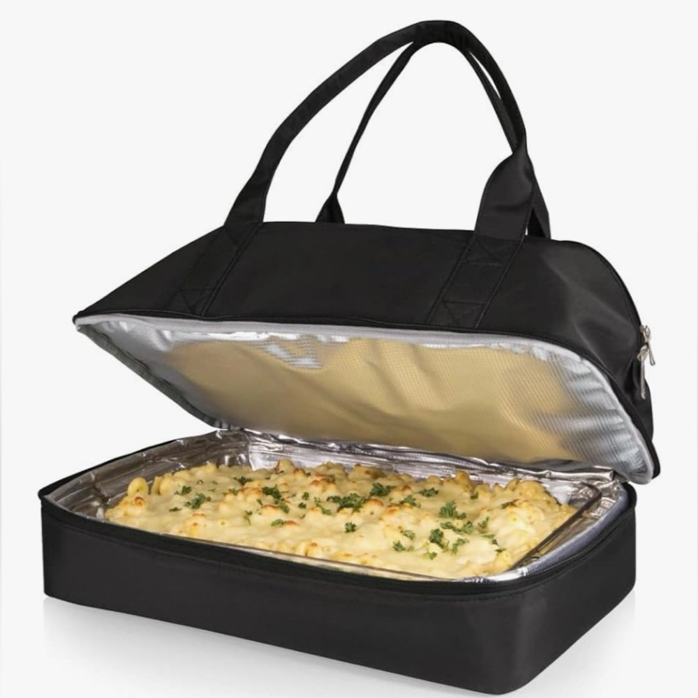 LSU Tigers- Picnic Time Oniva NCAA Potluck Tote Casserole Carrier Black - Picture 2 of 11